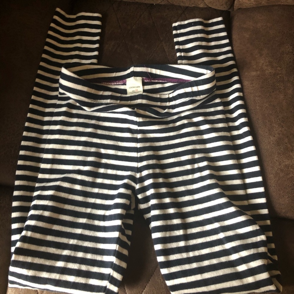 🛍🛍🛍Crew-Cuts blue/white leggings. Size 12